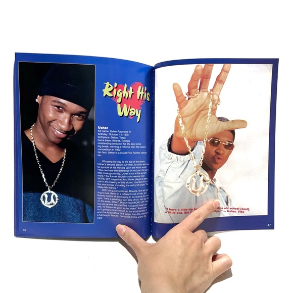 Vintage 1998 Scholastic Boys We Love Book Famous Singers Actors Colour Prints - Picture 9 of 12